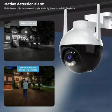 Wireless Security WIFI Camera Indoor Outdoors, 360° PTZ Panoramic IP Camera, HD 1080P Smart Home Camera, Baby/Pet Monitor