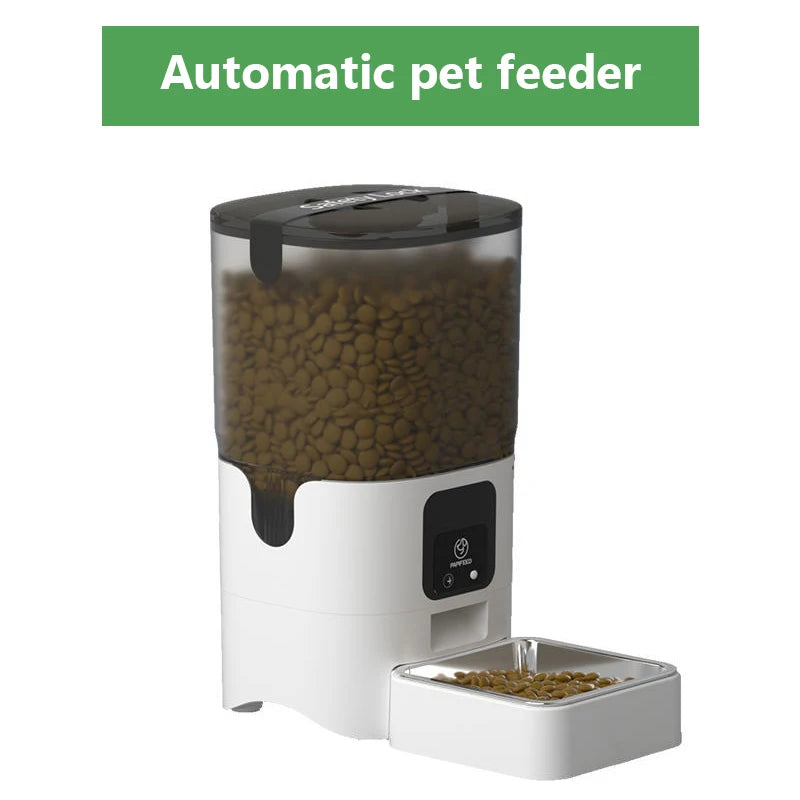 APP Control 5G WiFi Smart Pet Feeder 1080P HD Camera Double Stainless Bowl Cat Dog Automatic Pet Feeder With Camera