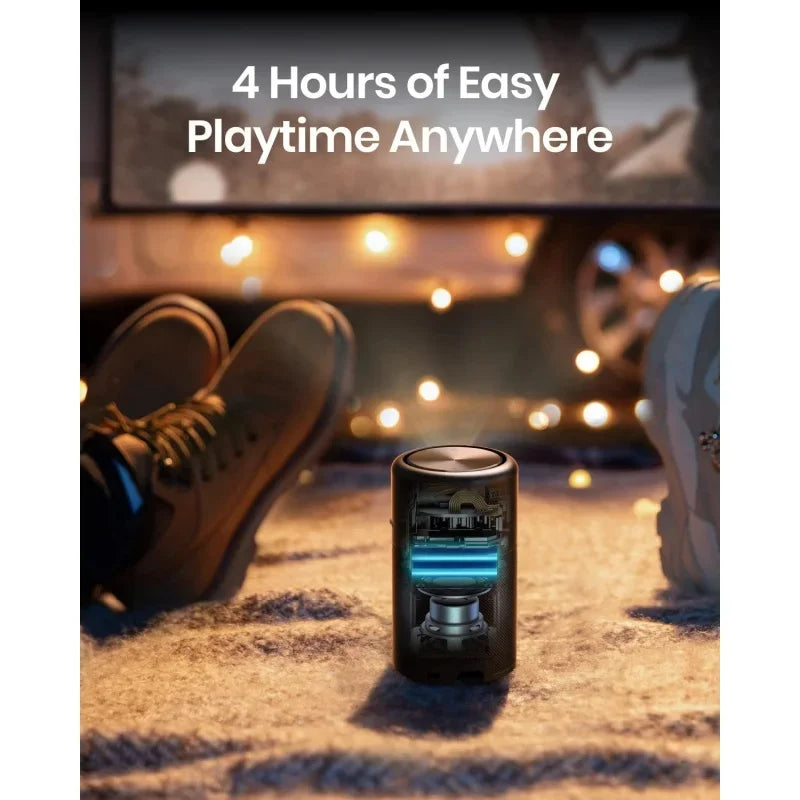 Anker Nebula capsule, Smart Wi-Fi mini projector, 100 ANSI lumen portable projector, 360 ° speaker, movie projector, 100 inch Pi