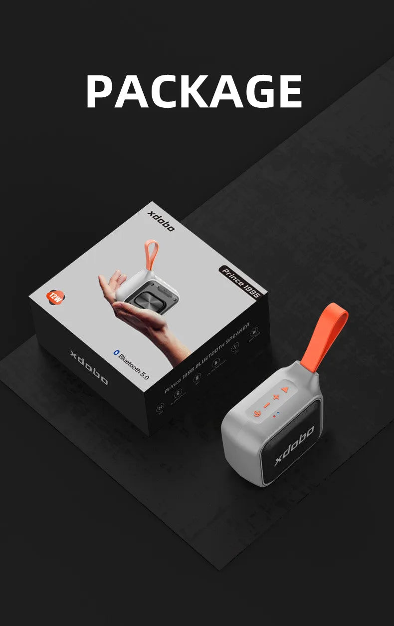 XDOBO 12W Bluetooth Speaker Portable TWS Wireless Speaker 3300mAh IPX7 Waterproof TF Play Boombox Mini Bass For Smart Phone PC