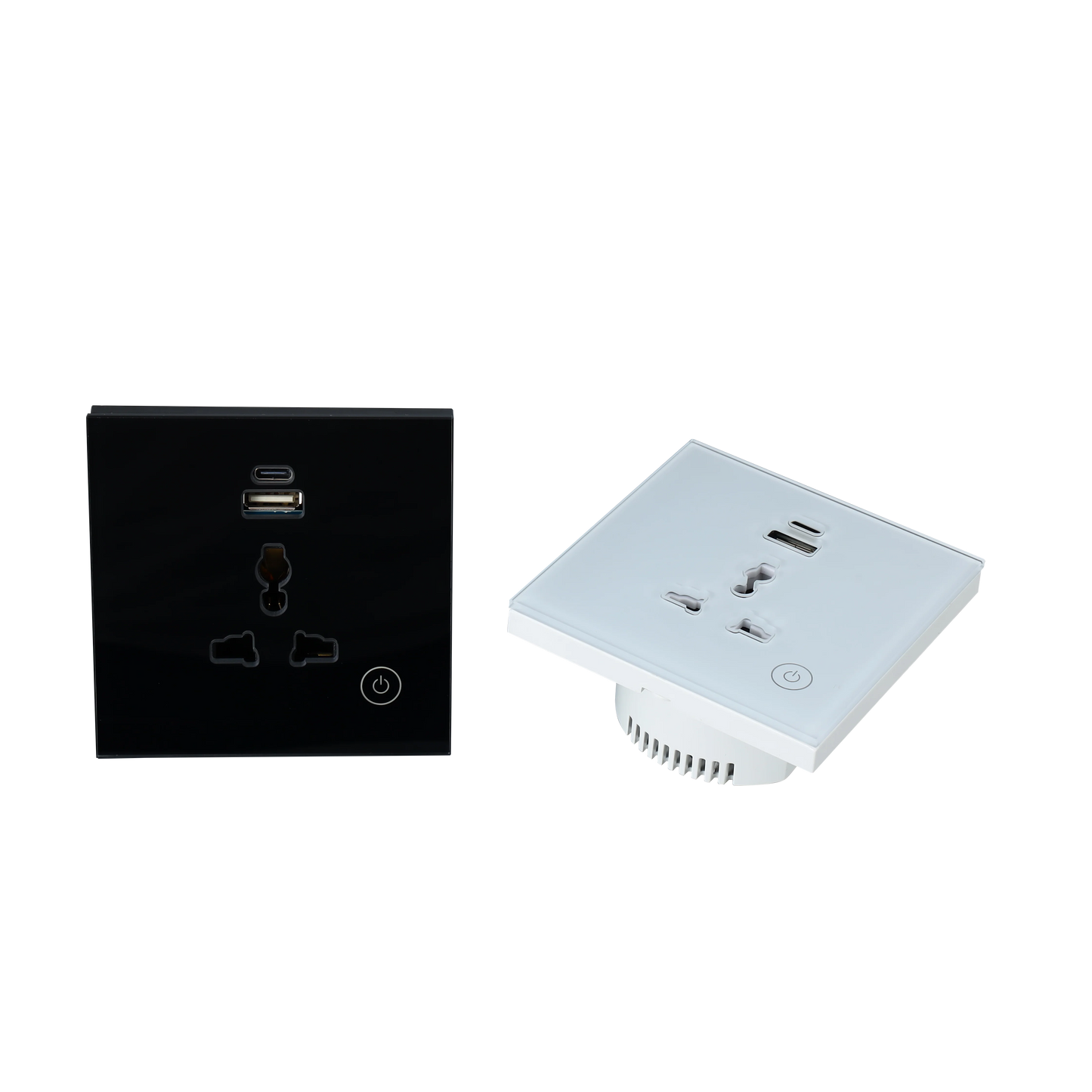 Alexa Google Voice Smart Home Tuya WIFI Control Wall Socket with USB Port Universal Electrical Plug Power US / UK Smart Switch