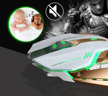 Ratón LED silencioso inalámbrico