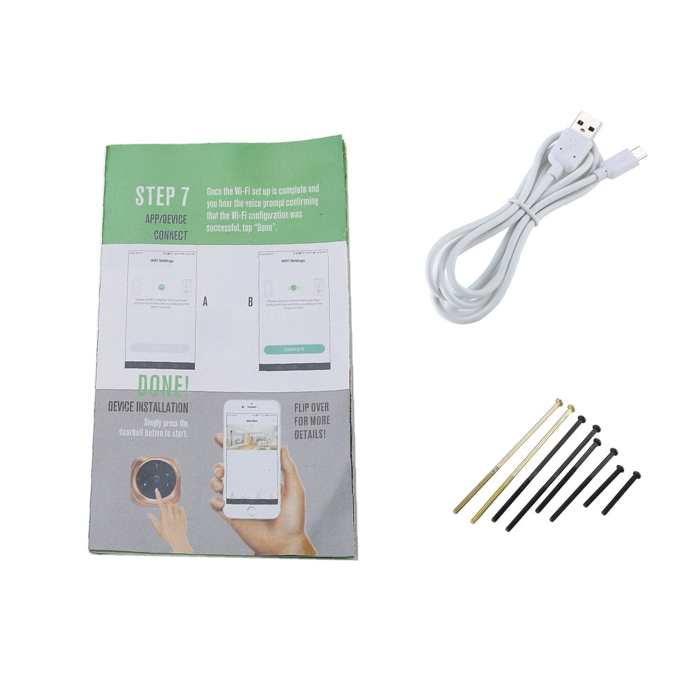 Cámara de timbre inalámbrico con mirilla digital