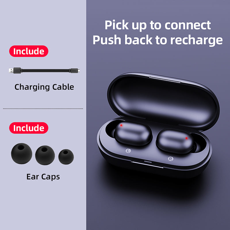 Fingerprint Touch Bluetooth Earphones