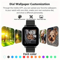 2023 New Bluetooth Answer Call Smart Watch Men Touch Call Fitness Tracker Waterproof Smartwatch Women For Android blood oxygen