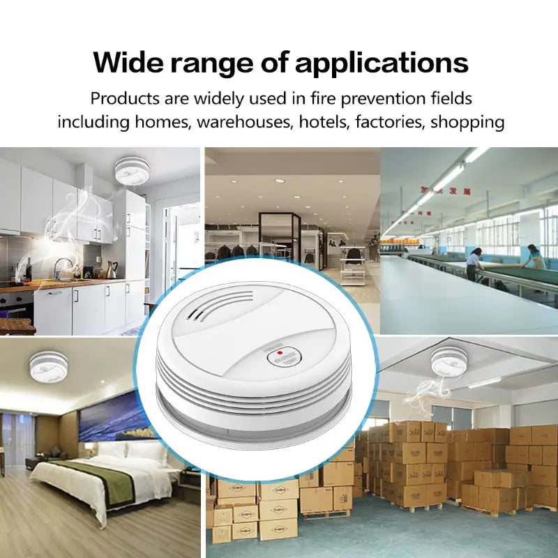 TYSH WiFi/Zigbee Tuya And Smart Life Smoke Detector Sensor & Carbon Monoxide Co Gas Detector Smoke Fire Sound Alarm