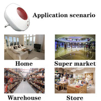 SN10 Loud Indoor Wireless Alarm Siren 100dB Flashing Indoor Horn Red Light Strobe Siren For GSM Home and Business Security