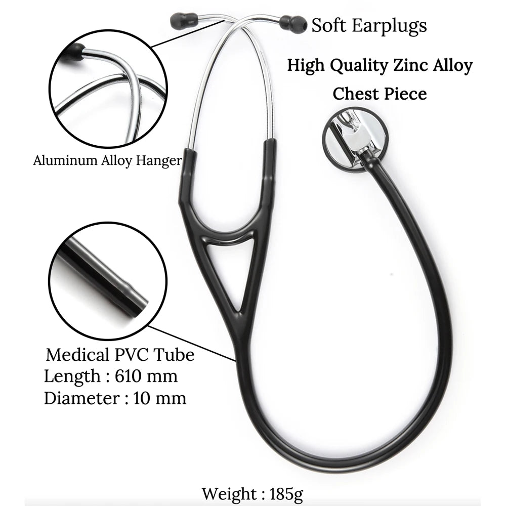 Professional Heart Lung Cardiology Stethoscope Doctor Student Medical Equipment Device Medical Doctor Single Head Stethoscope