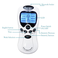 8 Electrode Health Care Tens Acupuncture Electric Therapy Massageador Machine Pulse Body Slimming Sculptor Massager Apparatus