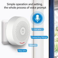 HIVA Tuya Smart Home Wifi Alarm System for House Business Garage Warehouse Wireless Safety Security Alarm work with Alexa