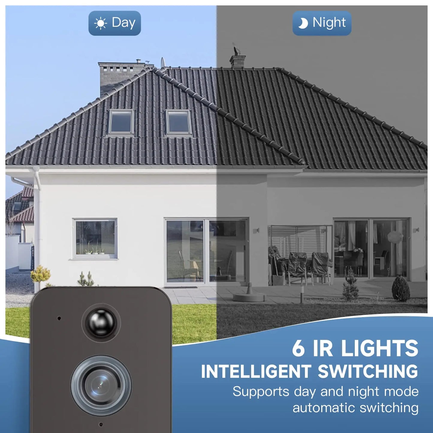 Smart Home T6 Wireless Wifi Video Doorbell Camera Digital Outdoor Door Bell Intercom HD Night Vision Security Protection Aiwit