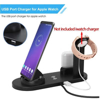 30W 7 in 1 Wireless Charger Stand Pad For iPhone 15 14 13 Pro Max Apple Watch Airpods Pro iWatch 8 7 Fast Charging Dock Station