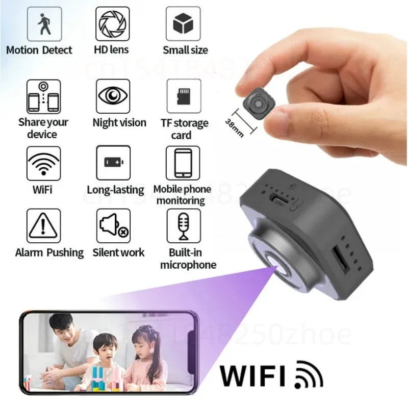 Mini Wifi Camera 1080P Wireless Camcorder Home Security Protection Motion Detection IP Small Cam Invisible Light Night Vision