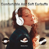 Wireless Headphones HiFi Stereo Over Ear Bluetooth Headset With Mic Supports TF Card Noise Cancel Earphone For Cellphone PC