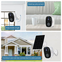 LS VISION Solar Camera Wifi Outdoor 5MP Wireless Surveillance PIR Human Detection 5000mAh Battery Audio Security Camera Indoor