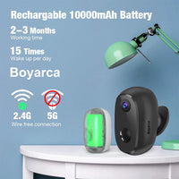 10000mAh Battery Tuya Smart Wifi Surveillance Camera Outdoor Waterproof Magnetic Bracket Security Protection Work Alexa Google