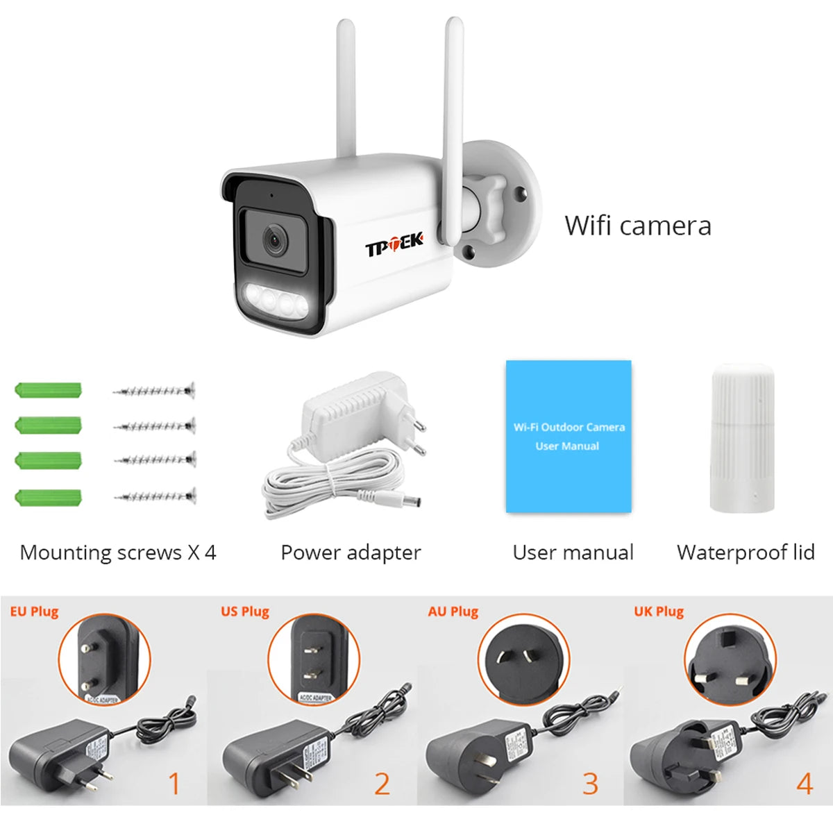 4K 8MP IP Camera Outdoor WiFi Security Camera Wireless Surveillance Wi Fi Bullet Waterproof IP Video Home Camera Cam Hi Pro