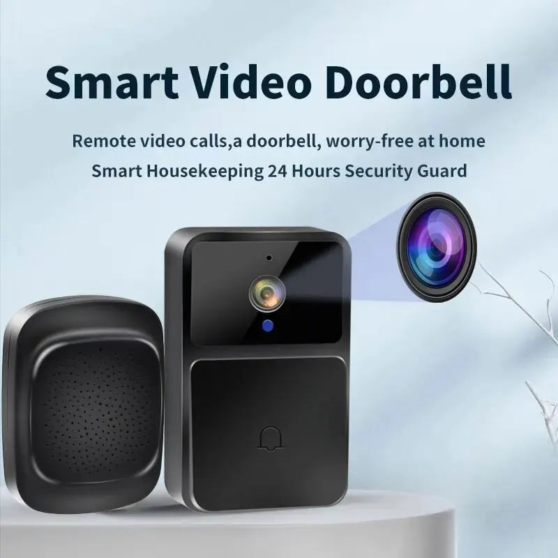 WIFI Video Doorbell Camera Night Vision HD Wireless Smart Home Security Battery Door Bell Two Way Intercom Voice Change For Home