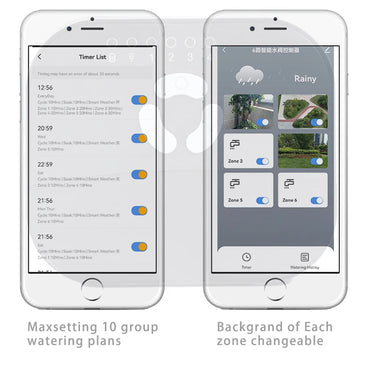 WiFi Smart Indoor 4 Station WiFi Sprinkler  System Irrigation Controller Water TimerCompatible with Alexa Google Tuya