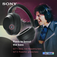 Sony ULT WEAR WH-ULT900N Wireless Noise Canceling Headphones Powerful Bass Foldable Earphone LDAC DSEE™ Dual Connection 3.5mm