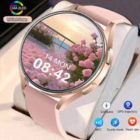 2024 New Lady Fashion Smart Watch women AMOLED HD Screen GPS Heart Rate Bluetooth Call Waterproof Outdoor SmartWatch For Xiaomi