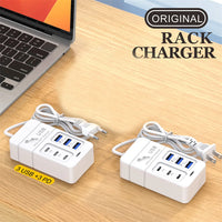 USB PD Charger for Xiaomi 14 Type C Muti 6 Ports Mobile Cell Phone Travel Wall Adapter Portable Fast Charging for Samsung S24