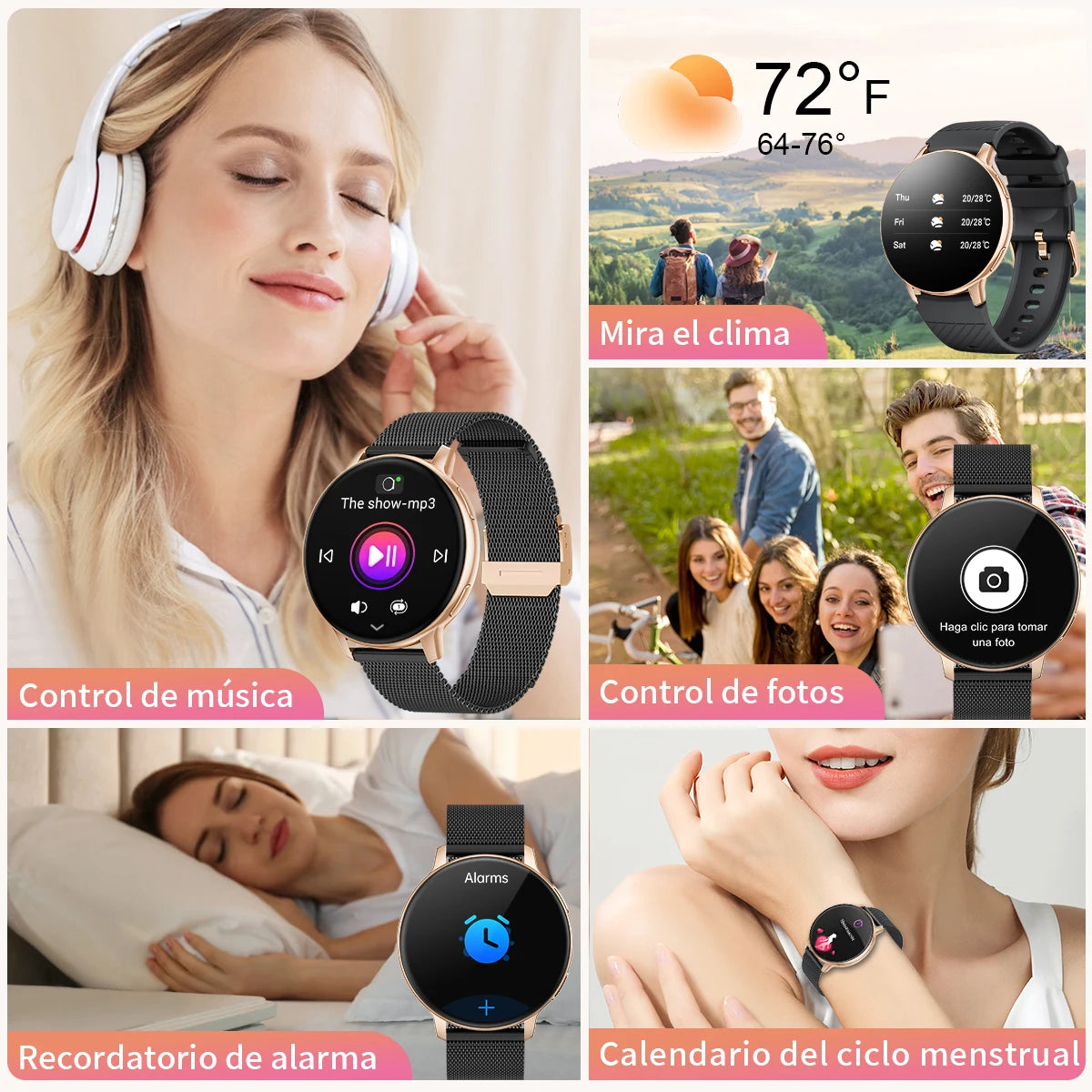 LIGE 1.39" HD Screen Smart Watch Women Bluetooth Call Sleep Blood Oxygen Monitor Ladies Watches Sports Fitness Women Smartwatch