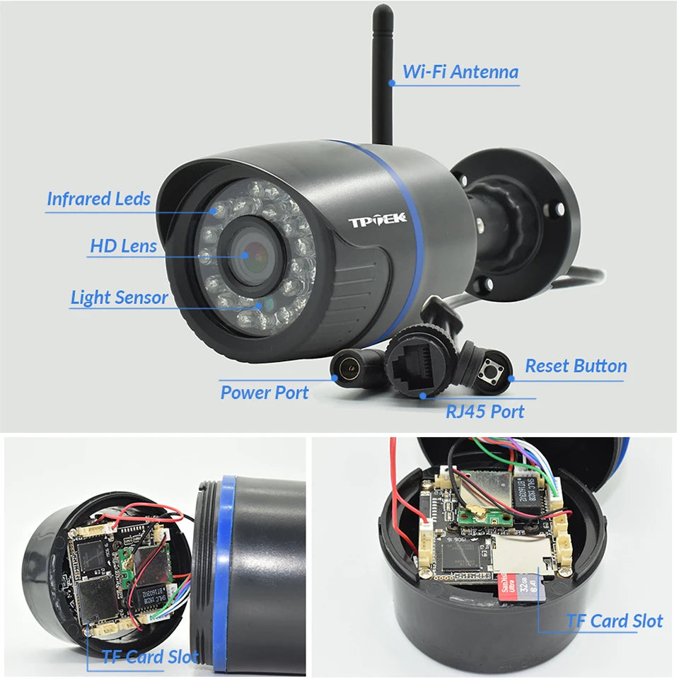 4MP 1080P IP Camera Outdoor WiFi Security Camera Wireless Video Surveillance WiFi Bullet CCTV HD Camera Cam Hi Pro