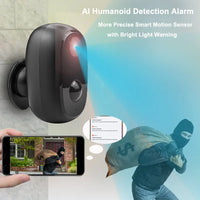 10000mAh Battery Tuya Smart Wifi Surveillance Camera Outdoor Waterproof Magnetic Bracket Security Protection Work Alexa Google