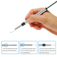 3.9mm Otoscope Ent Inspection Camera Video 3 in 1 USB Visual Ear Cleaning Endoscope 720P Medical Camera for Android Phone PC