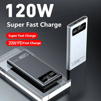 Xiaomi 120W Power BankSuper Fast Charging 200000mAh Ultralarge Capacity For Mobile Power External Battery For Iphone Xiaomi Vivo