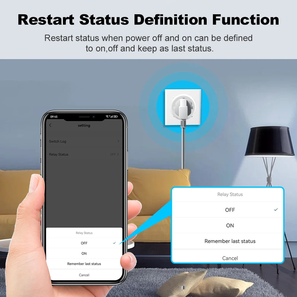 Tuya Wifi US Socket Smart Plug 10A Mobile Phone Remote Voice Control Timing Switch Google Assistant Alexa Voice Control