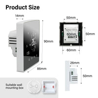 Beok Tuya Zigbee Thermostat Wifi Temperature Sensor Controller for Gas Boiler 3A Smart Gateway Hub Works With Alexa Google Home