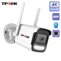 4K 8MP IP Camera Outdoor WiFi Security Camera Wireless Surveillance Wi Fi Bullet Waterproof IP Video Home Camera Cam Hi Pro