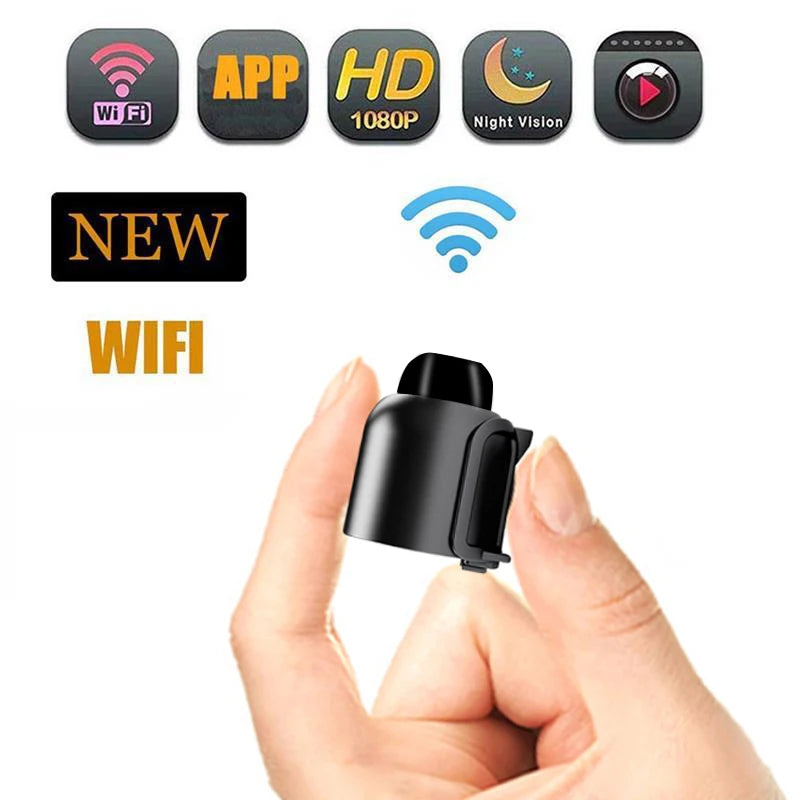 1080P HD Mini Camera Wifi IP Smart Indoor Night Vision AI Human Camcorder Audio Video Wireless for Home Security Surveillance