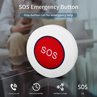 Tuya Smart ZigBee SOS Button Sensor Alarm WiFi Elderly Caregiver Pager SOS Call Button Medical Alert System Tuya Smart Via Remot