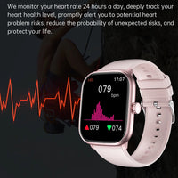 LEMFO Smart Watch For Women Bluetooth Call Music Smartwatch Women Full Touch Dial Fitness Tracker Waterproof Women Watch 2.01"