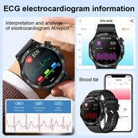 LIGE AI Medical Grade ECG+PPG Smart Watch Health Monitor Men Women Bracelet Bluetooth Call Waterproof Smartwatch For Android IOS