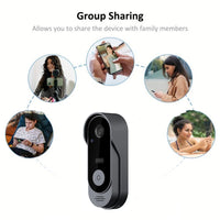 Tuya App Smart Home Video Doorbell WiFi Outdoor Wireless Door Bell Waterproof Battery Voice Intercom Doorbell Phone Video Camera