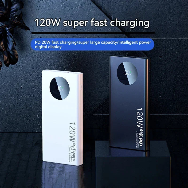 Xiaomi 120W 50000mAh High Capacity Power Bank Fast Charging Powerbank Portable Battery Charger For iPhone Samsung Huawei 2024NEW