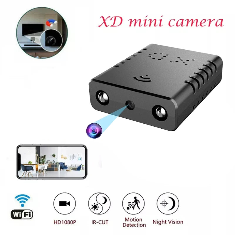 XD Mini Camera Full HD 1080P Home Security Camcorder 2.4G WIFI Supports memory cards  IP Web Cam Wifi Mini Camera Security