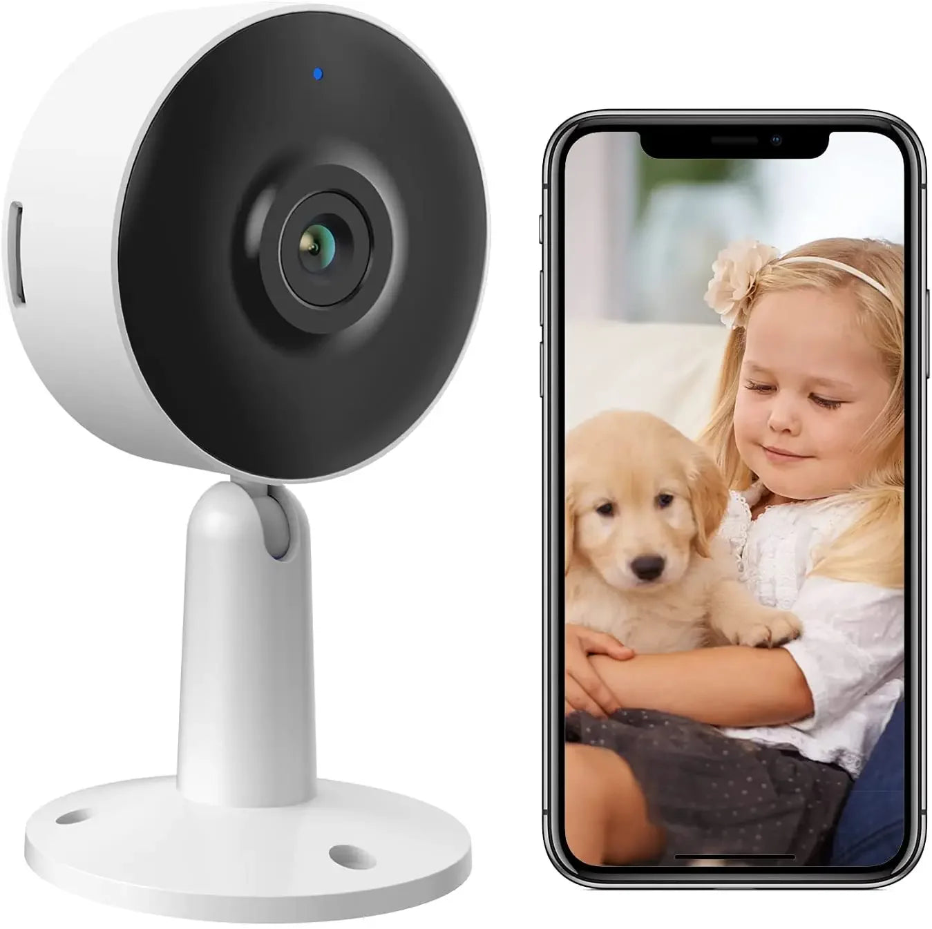 Arenti 4MP IP Security Camera Mini WiFi CCTV Surveillance Camera IR Night Vision Baby Monitor Pet Camera Webcam