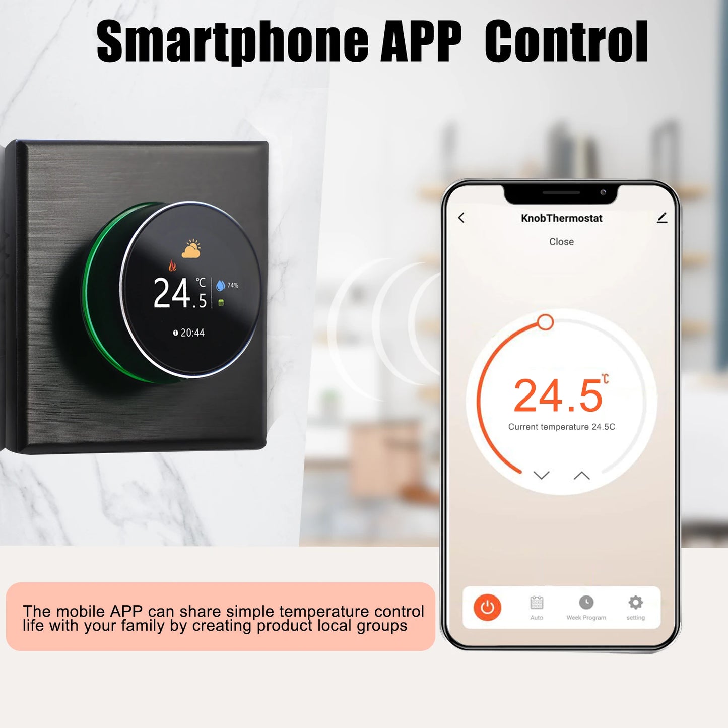 WiFi Smart Thermostat Temperature Controller Weekly Programmable APP Voice Control for Alexa Google Home Water Gas Floor Heating