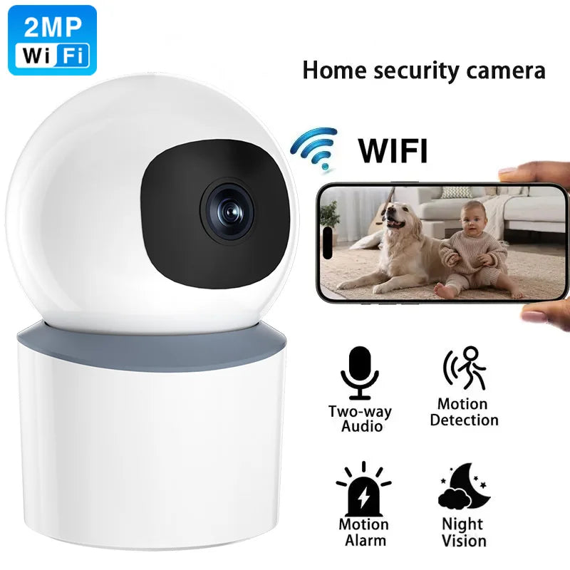 2MP Wireless Security Surveillance Camera 4X Zoom Wifi IP Outdoor Cameras AI Human Tracking Two-way Audio HD Night Color Camera