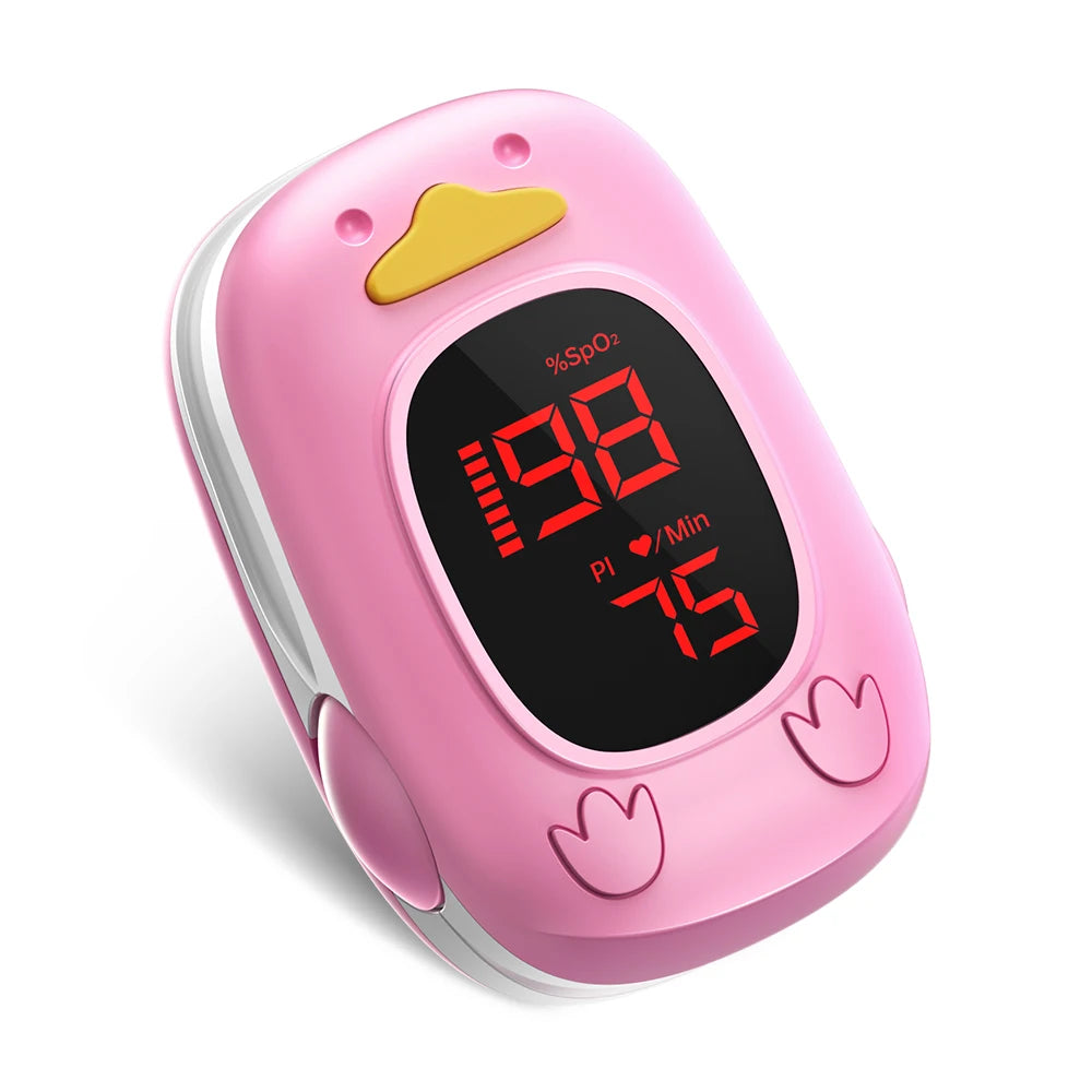 HealthTree Medical Baby Finger Pulse Oximeter Pediatric SpO2 Blood Oxygen Saturation Meter Neonatal Infant Children Kids