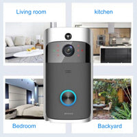 V5 Wireless Camera Door Bell Smart WiFi Video Intercom Night Vision 1080P HD Remote Monitoring Sensing Home Security Equipment