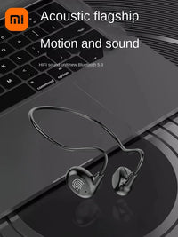 Xiaomi Wireless Bluetooth 5.3 Headphones Hifi Stereo Earbuds Bone Conduction Neckband Earphones Sports Over Ear Headset With Mic