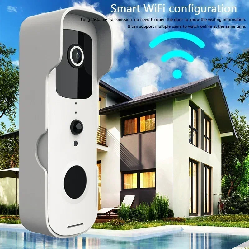 Smart Video Doorbell Waterproof Night Vision Door Viewer 1080P FHD Camera Digital Visual Intercom WIFI 2.4G Tuya Door Bell