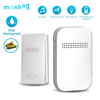 Wireless Outdoor Doorbell Waterproof No Battery Required Self-Powered Door Bell Sets Home Outdoor Kinetic Ring Chime Doorbell