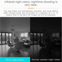 V380 360 Degree WiFi Camera IP Fish Eye Panoramic 1080P WIFI CCTV 3D VR Video Audio Remote Home Monitoring CCTV Security Camera